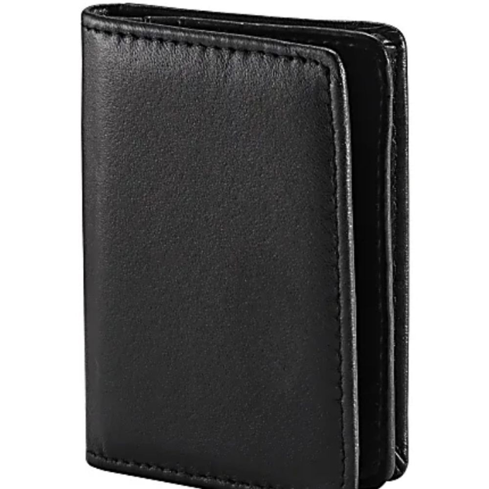 Samsonite Leather Business Card  Holder- Black